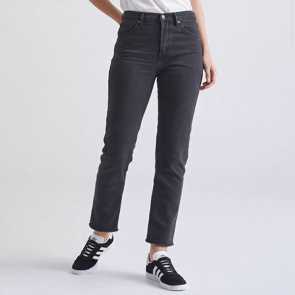 DUER Women's Midweight Performance Denim High Rise Straight Jean